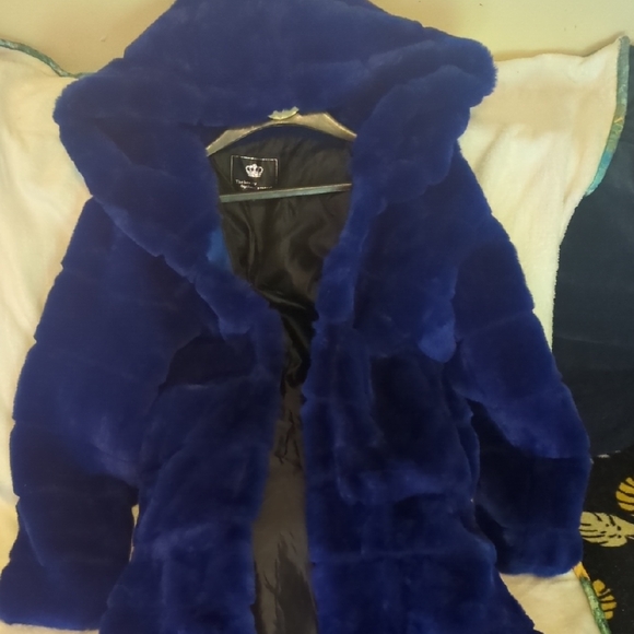 Crown Jackets & Blazers - Crown Royal Blue Teddy Jacket